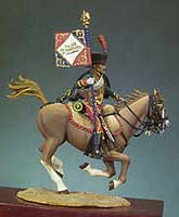 Знаменосец гусарского полка. Франция 1805-15 гг.