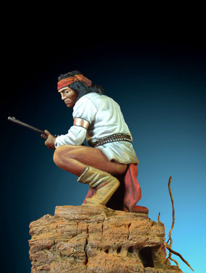 Индеец племени Апачей. 1880-80 гг.
